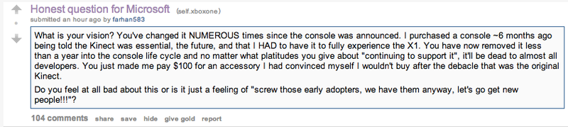 Illustration for article titled The Internet Reacts To Kinect-Free Xbox One